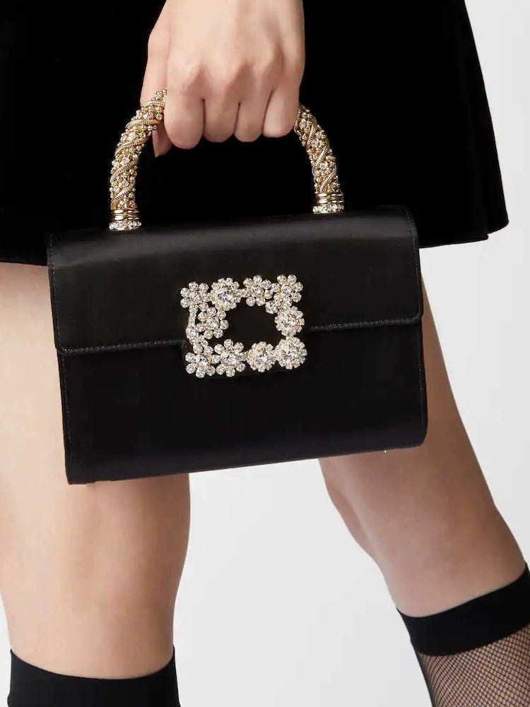 Freen-Inspired Embellished Box Clutch