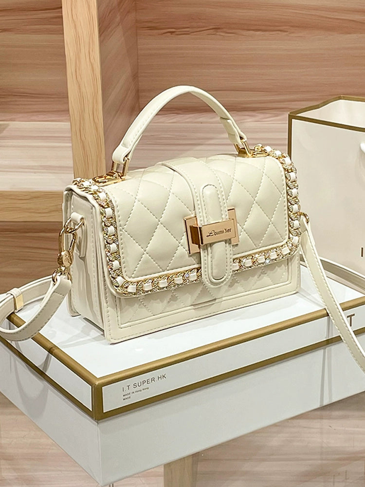 Wendi Murdoch women's 2025 new fashion light luxury crossbody small square bag