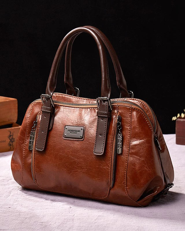 Fashion Mom Bag 2025 New Autumn Winter Fashion Versatile Temperament Large Capacity Genuine Leather Women's Crossbody Bag