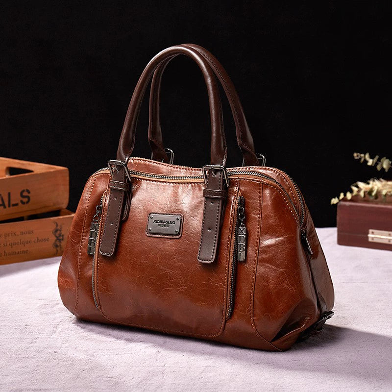 Fashion Mom Bag 2025 New Autumn Winter Fashion Versatile Temperament Large Capacity Genuine Leather Women's Crossbody Bag