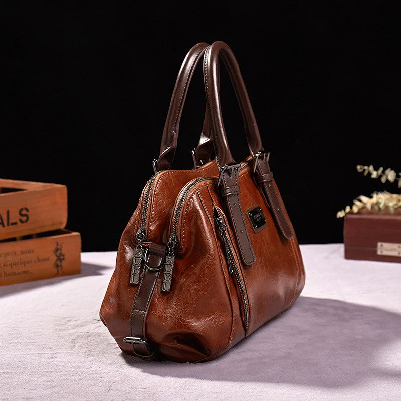 Fashion Mom Bag 2025 New Autumn Winter Fashion Versatile Temperament Large Capacity Genuine Leather Women's Crossbody Bag