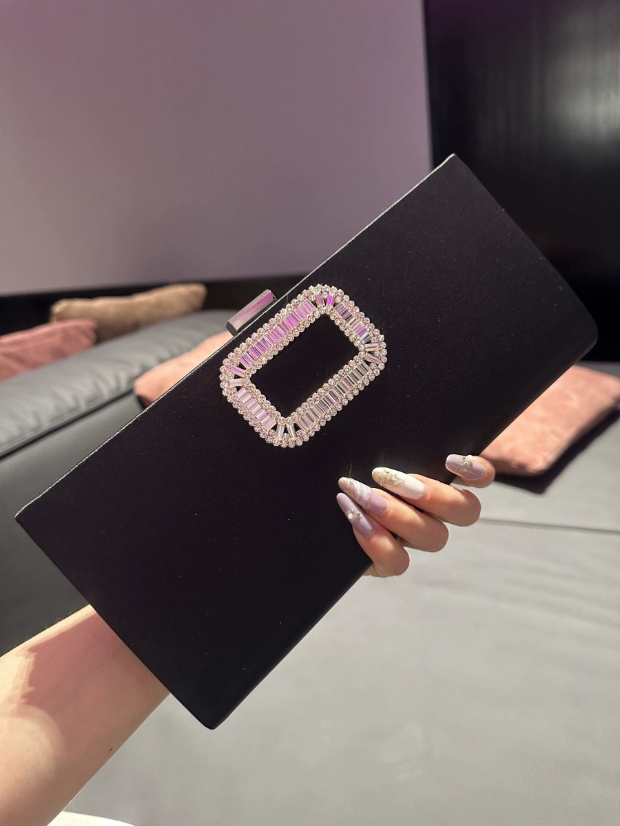 Versatile dress dinner clutch bag shoulder crossbody chain bag European and American retro women's bag New 2025RV pouch